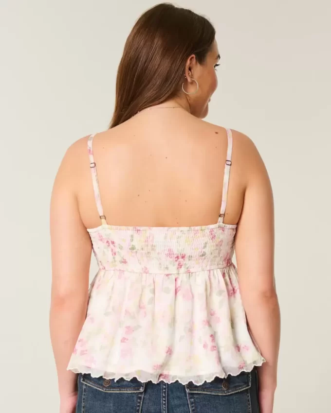 Εύκολο Chiffon Babydoll Top Εύκολο Chiffon Babydoll Top