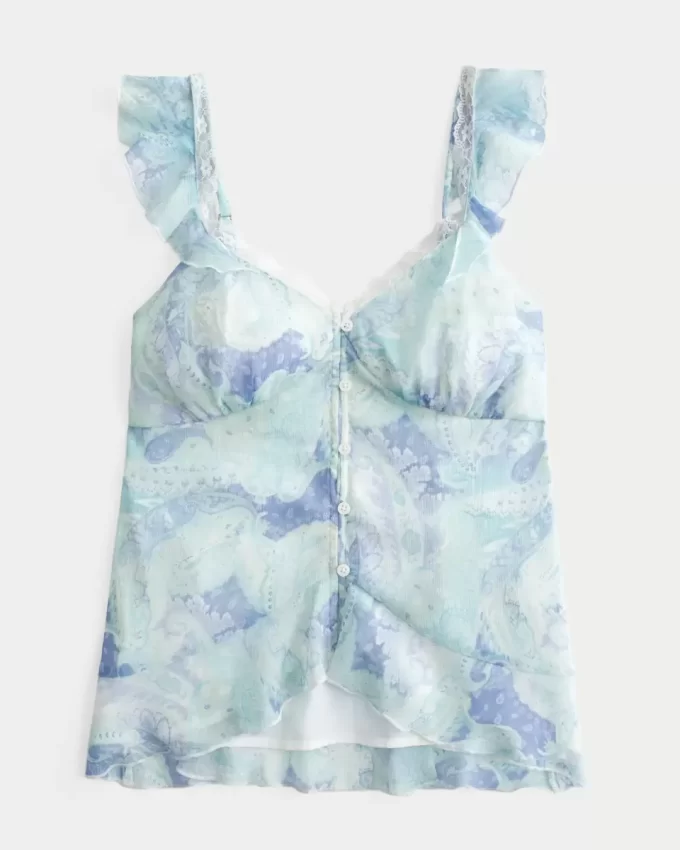 Εύκολο Chiffon Babydoll Top