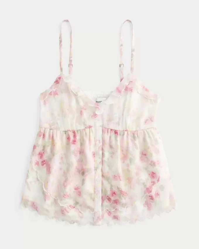 Εύκολο Chiffon Babydoll Top Εύκολο Chiffon Babydoll Top