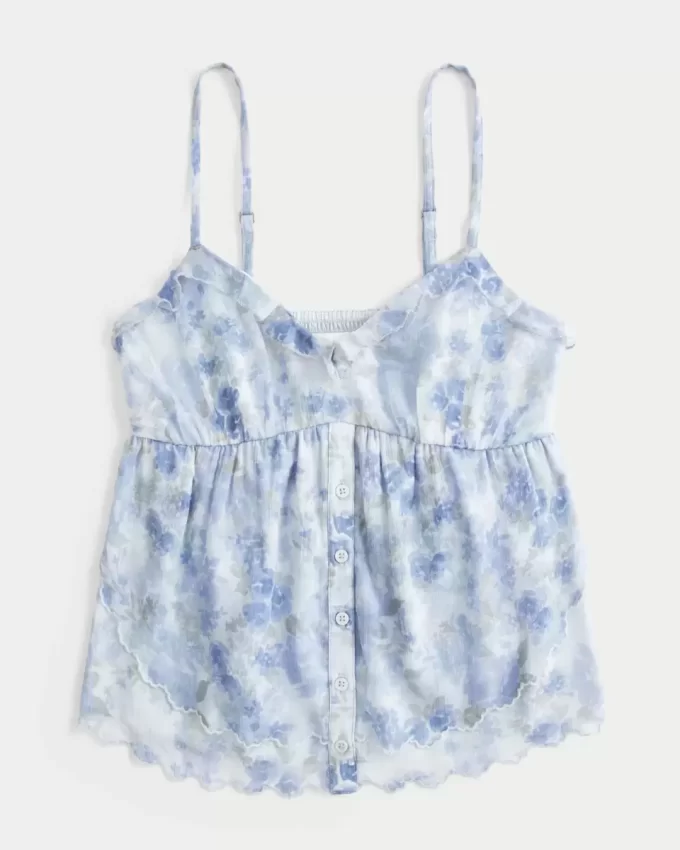 Εύκολο Chiffon Babydoll Top Εύκολο Chiffon Babydoll Top