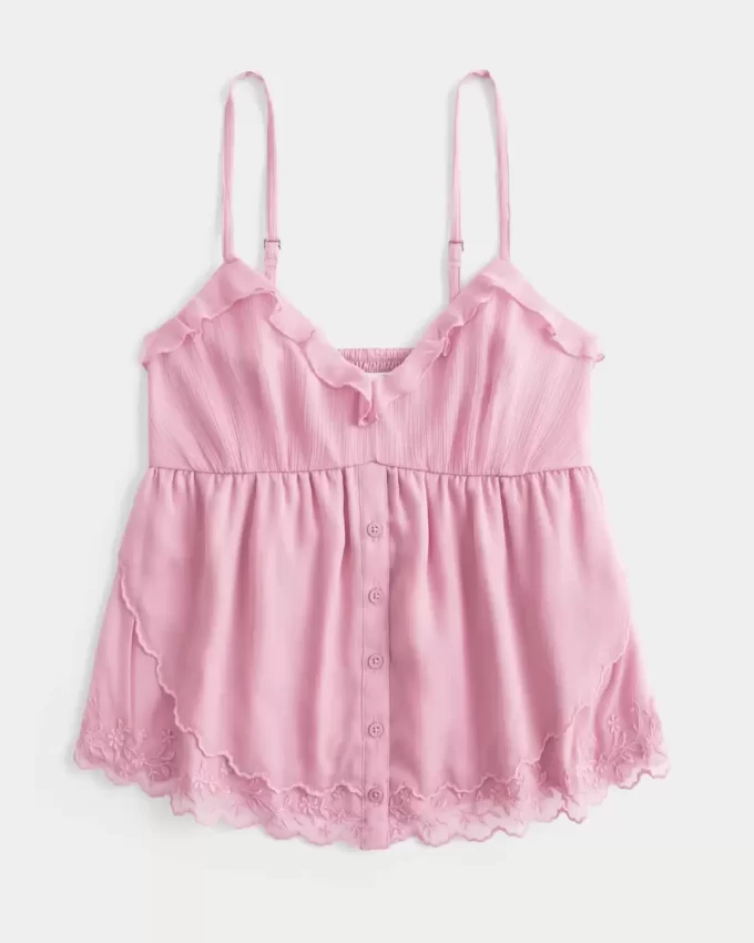 Εύκολο Chiffon Babydoll Top Εύκολο Chiffon Babydoll Top