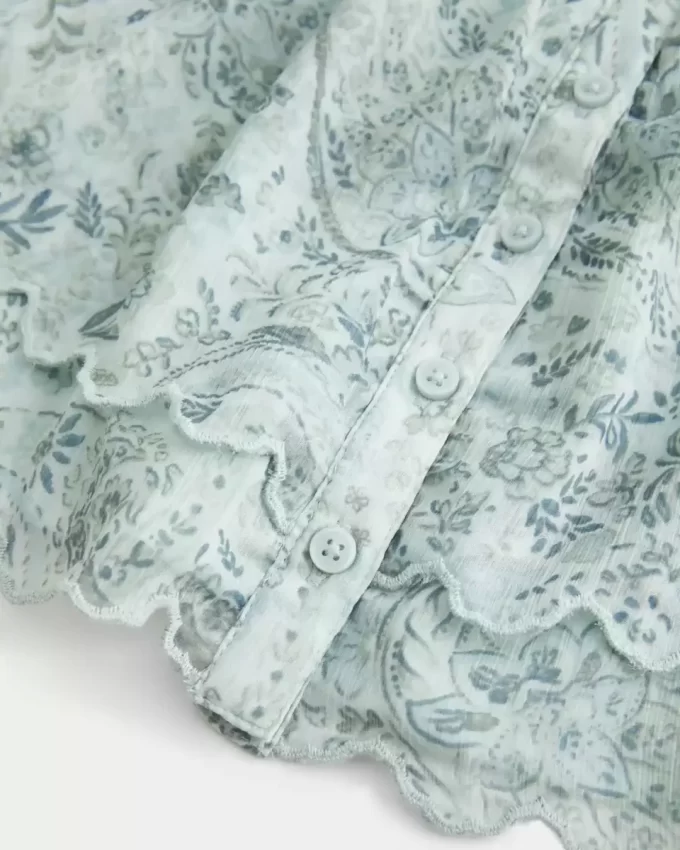 Εύκολο Chiffon Babydoll Top