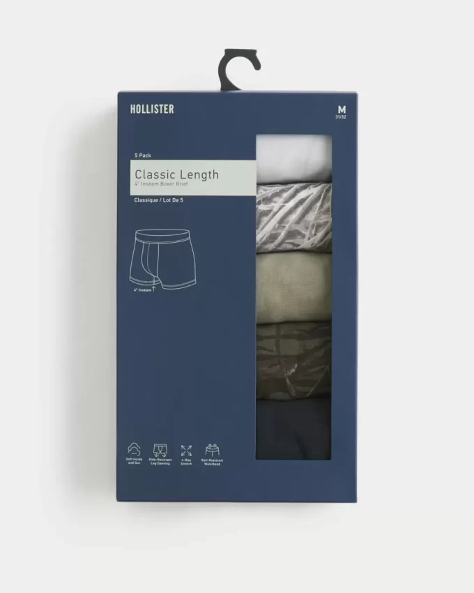 Classic Length Boxer Brief 5-Συσκευασία Classic Length Boxer Brief 5-Συσκευασία