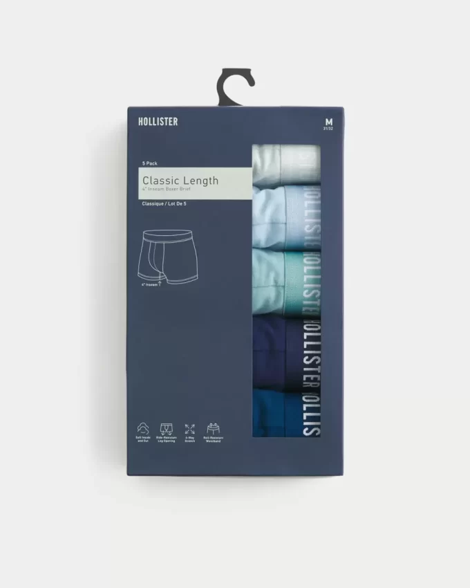 Classic Length Boxer Brief 5-Συσκευασία Classic Length Boxer Brief 5-Συσκευασία