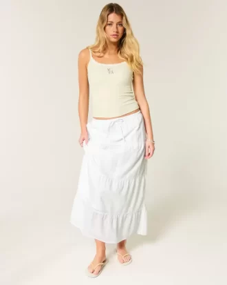 Clip Dot Tiered Maxi Φούστα
