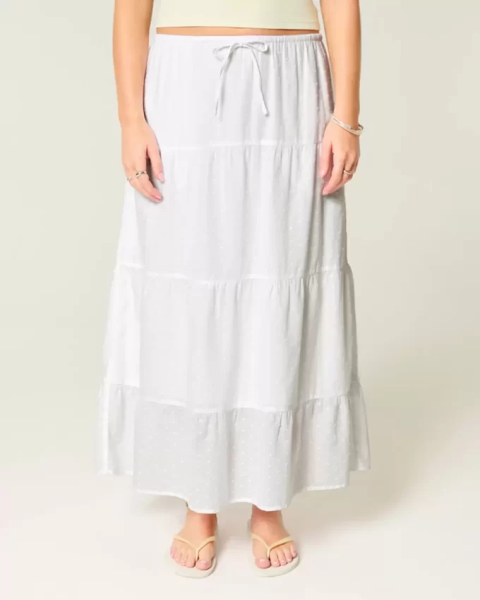 Clip Dot Tiered Maxi Φούστα