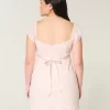 Μίνι Φόρεμα Crepe Satin Band Μίνι Φόρεμα Crepe Satin Band