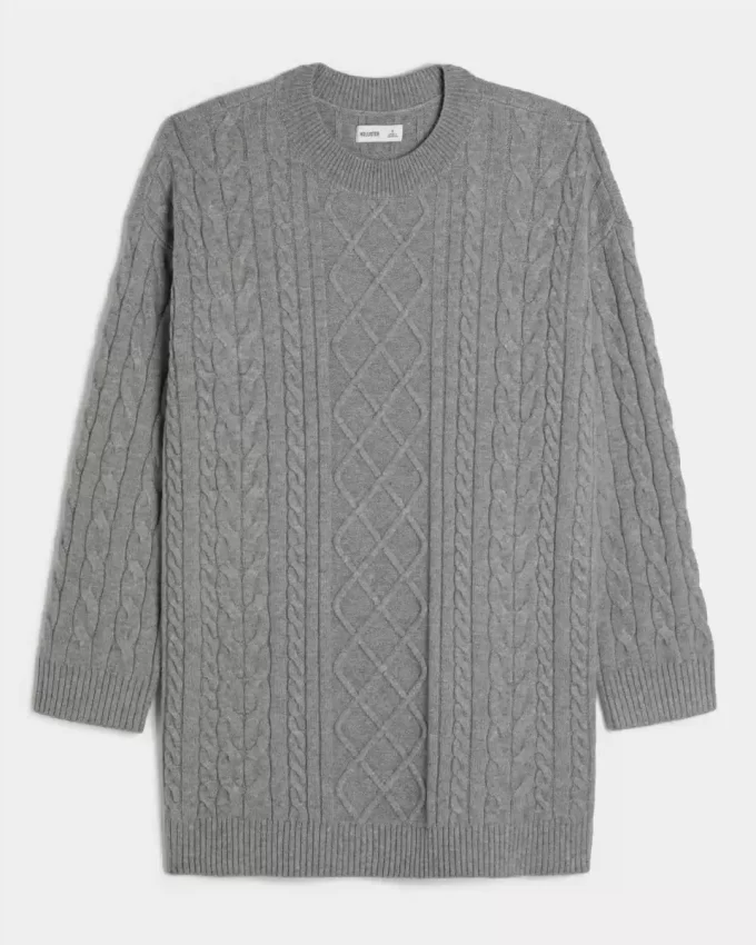 Υπερμεγέθη φόρεμα Crew-Knit Crew Sweater Υπερμεγέθη φόρεμα Crew-Knit Crew Sweater