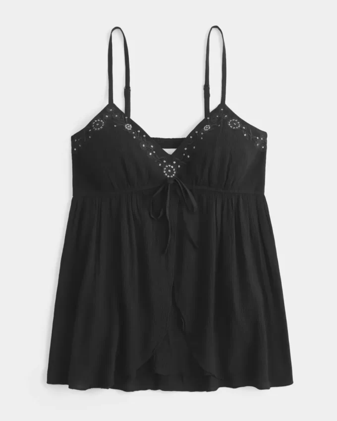 Μπλουζάκι Crinkle Shine Flyaway Babydoll Μπλουζάκι Crinkle Shine Flyaway Babydoll