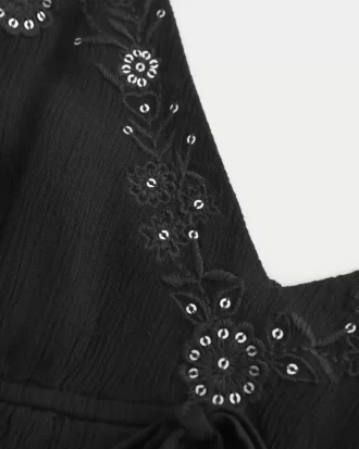 Μπλουζάκι Crinkle Shine Flyaway Babydoll Μπλουζάκι Crinkle Shine Flyaway Babydoll