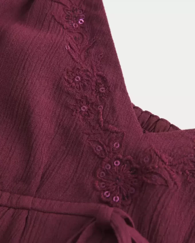 Μπλουζάκι Crinkle Shine Flyaway Babydoll Μπλουζάκι Crinkle Shine Flyaway Babydoll