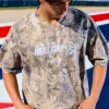 Φαρδύ βαρέων βαρών Crop Dodge Graphic Camo Tee Φαρδύ βαρέων βαρών Crop Dodge Graphic Camo Tee