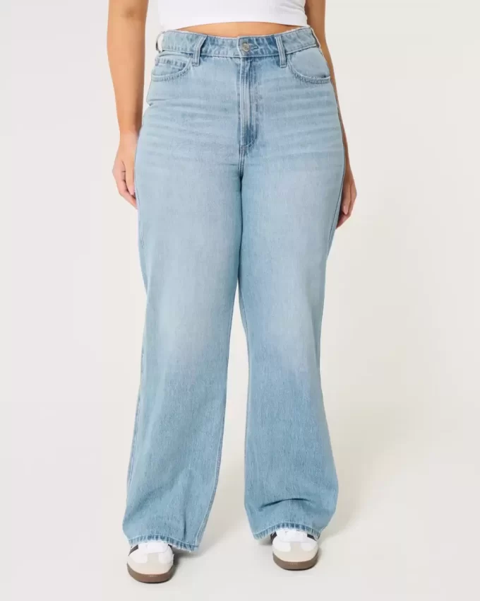 Curvy εξαιρετικά ψηλόμεσο φαρδύ τζιν Curvy εξαιρετικά ψηλόμεσο φαρδύ τζιν