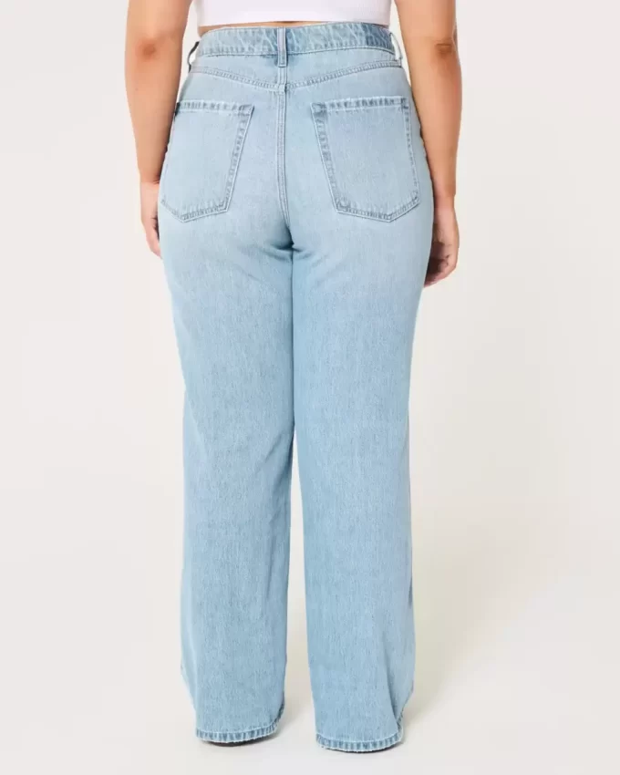 Curvy εξαιρετικά ψηλόμεσο φαρδύ τζιν Curvy εξαιρετικά ψηλόμεσο φαρδύ τζιν