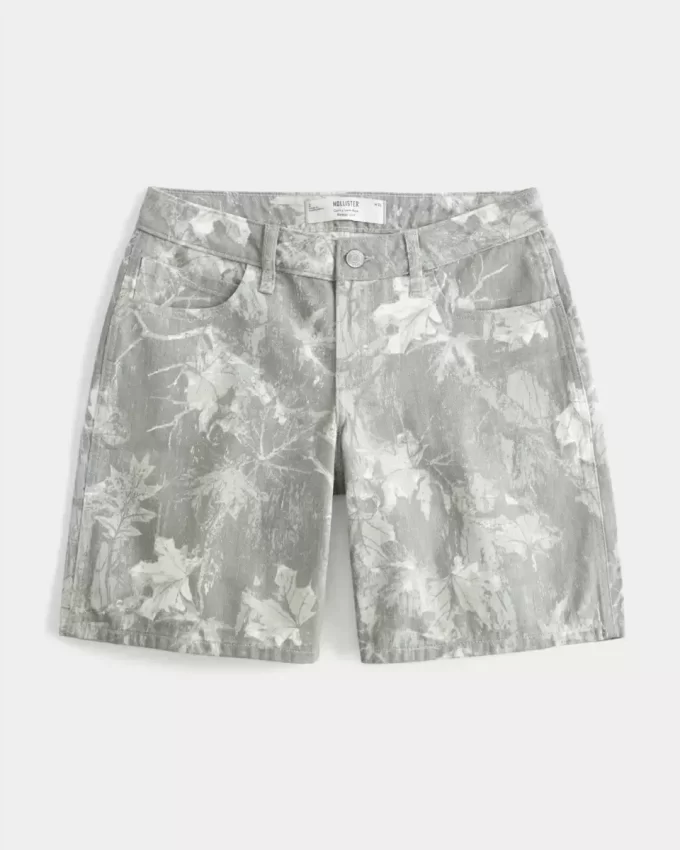Curvy χαμηλού ύψους Camo Baggy Jort Curvy χαμηλού ύψους Camo Baggy Jort