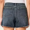 Curvy ψηλόμεσο Dark Wash Relaxed τζιν σορτς 5″ Curvy ψηλόμεσο Dark Wash Relaxed τζιν σορτς 5″