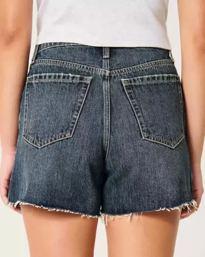 Curvy ψηλόμεσο Dark Wash Relaxed τζιν σορτς 5″ Curvy ψηλόμεσο Dark Wash Relaxed τζιν σορτς 5″