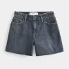 Curvy ψηλόμεσο Dark Wash Relaxed τζιν σορτς 5″ Curvy ψηλόμεσο Dark Wash Relaxed τζιν σορτς 5″