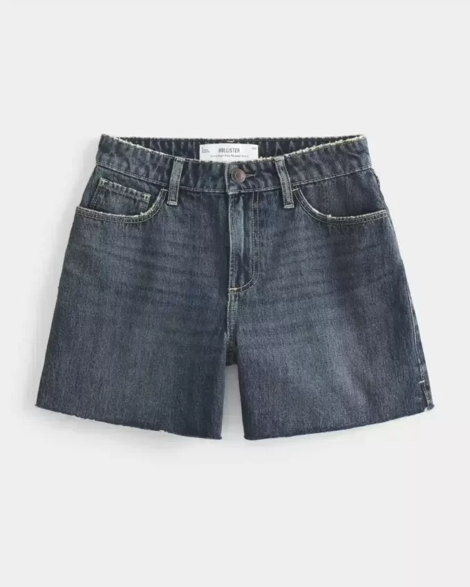 Curvy ψηλόμεσο Dark Wash Relaxed τζιν σορτς 5″ Curvy ψηλόμεσο Dark Wash Relaxed τζιν σορτς 5″