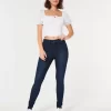 Curvy ψηλόμεσο Dark Wash Super Skinny Jeans Curvy ψηλόμεσο Dark Wash Super Skinny Jeans