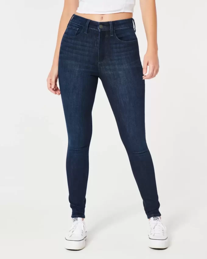 Curvy ψηλόμεσο Dark Wash Super Skinny Jeans Curvy ψηλόμεσο Dark Wash Super Skinny Jeans