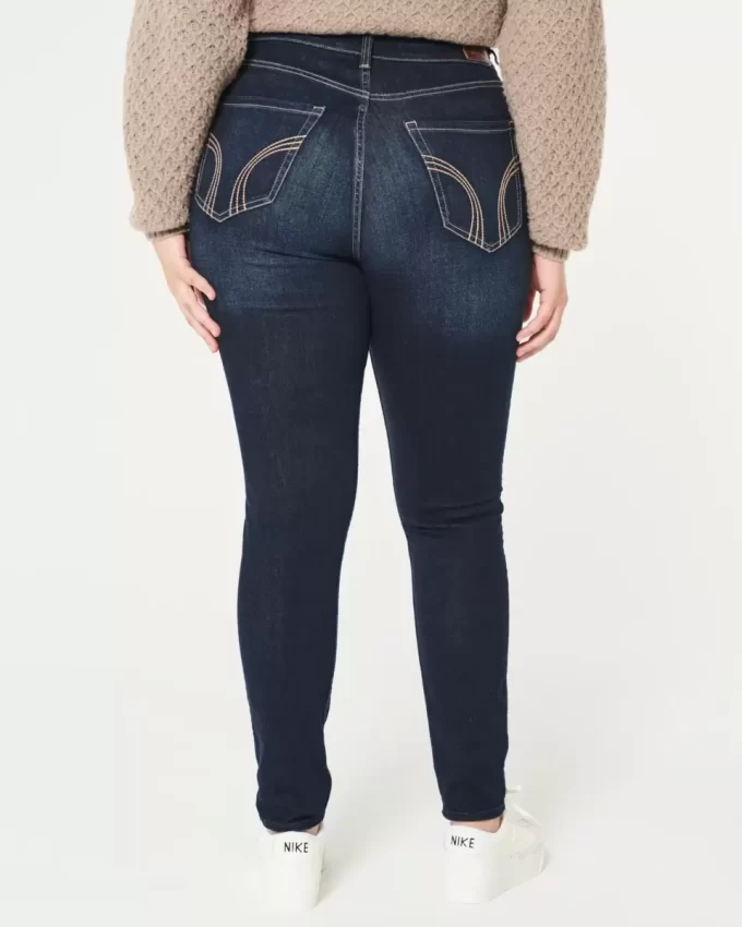 Curvy ψηλόμεσο Dark Wash Super Skinny Jeans Curvy ψηλόμεσο Dark Wash Super Skinny Jeans