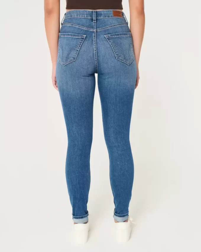 Curvy ψηλόμεσο Dark Wash Super Skinny Jeans Curvy ψηλόμεσο Dark Wash Super Skinny Jeans