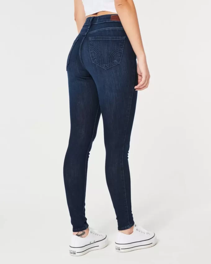 Curvy ψηλόμεσο Dark Wash Super Skinny Jeans Curvy ψηλόμεσο Dark Wash Super Skinny Jeans
