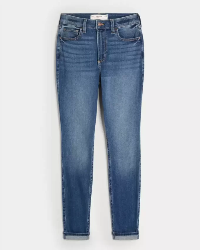 Curvy ψηλόμεσο Dark Wash Super Skinny Jeans Curvy ψηλόμεσο Dark Wash Super Skinny Jeans