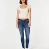 Curvy Low-Rise Dark Wash Super Skinny Jeans