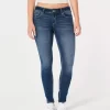 Curvy Low-Rise Dark Wash Super Skinny Jeans