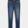 Curvy Low-Rise Dark Wash Super Skinny Jeans