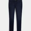 Curvy Low-Rise Dark Wash Super Skinny Jeans