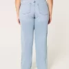 Curvy Ultra High Ripped Light Wash Dad Jeans