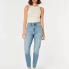 Curvy Ultra High Rise Medium Wash Mom Jeans