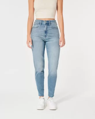 Curvy Ultra High Rise Medium Wash Mom Jeans