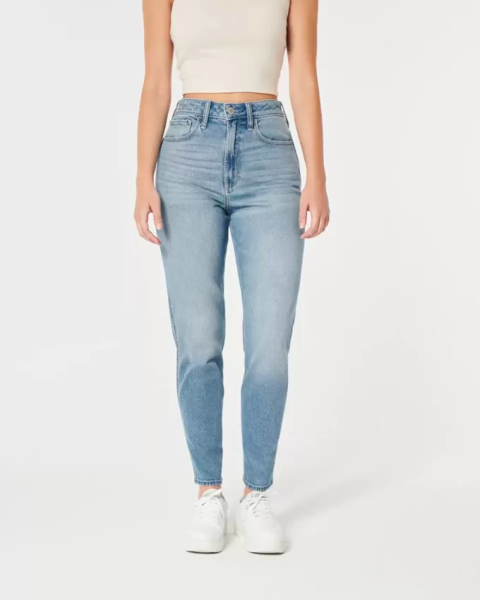 Curvy Ultra High Rise Medium Wash Mom Jeans