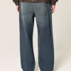 Dark Wash Κεντημένα φαρδιά τζιν Dark Wash Κεντημένα φαρδιά τζιν