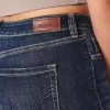 Τζιν μποτάκι με καμπύλες μεσαίου ύψους Dark Wash Τζιν μποτάκι με καμπύλες μεσαίου ύψους Dark Wash