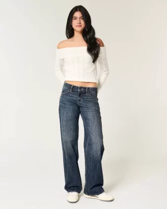 Χαμηλό τζιν Dark Wash Baggy Χαμηλό τζιν Dark Wash Baggy
