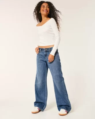 Χαμηλό τζιν Dark Wash Baggy Χαμηλό τζιν Dark Wash Baggy