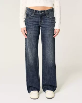 Χαμηλό τζιν Dark Wash Baggy Χαμηλό τζιν Dark Wash Baggy