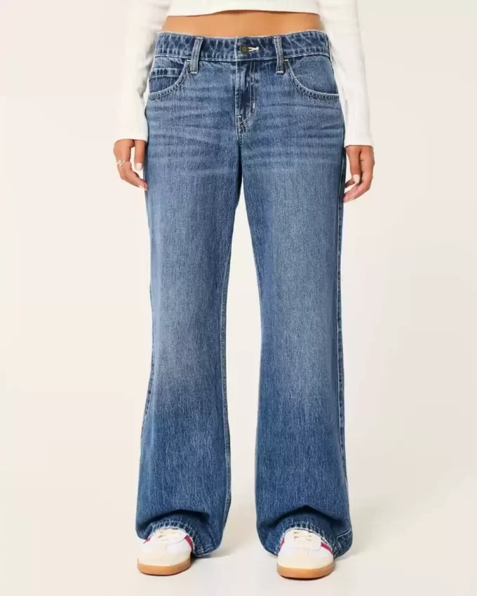 Χαμηλό τζιν Dark Wash Baggy Χαμηλό τζιν Dark Wash Baggy