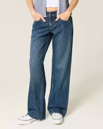 Χαμηλό τζιν Dark Wash Baggy Χαμηλό τζιν Dark Wash Baggy