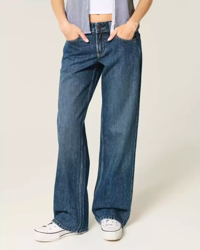 Χαμηλό τζιν Dark Wash Baggy Χαμηλό τζιν Dark Wash Baggy