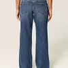 Καμπυλωτό χαμηλού ύψους Dark Wash Baggy τζιν Καμπυλωτό χαμηλού ύψους Dark Wash Baggy τζιν