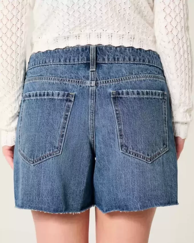 Χαμηλό τζιν σορτς Dark Wash Baggy 5″ Χαμηλό τζιν σορτς Dark Wash Baggy 5″