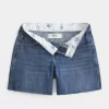 Χαμηλό τζιν σορτς Dark Wash Baggy 5″ Χαμηλό τζιν σορτς Dark Wash Baggy 5″