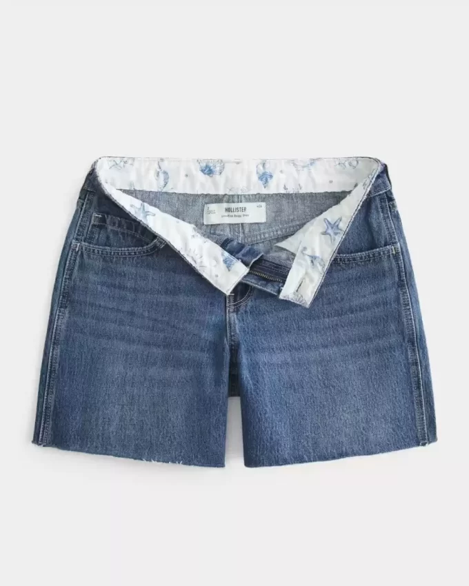 Χαμηλό τζιν σορτς Dark Wash Baggy 5″ Χαμηλό τζιν σορτς Dark Wash Baggy 5″