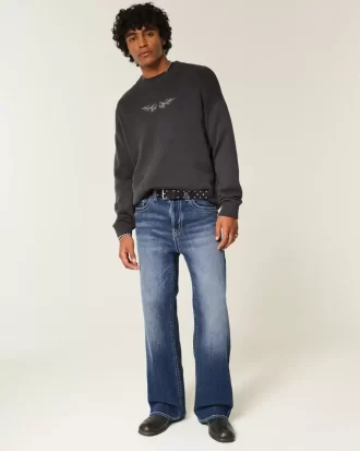 Τζιν Dark Wash Baggy Bootcut